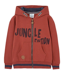 Boboli - Gilet zip garçon orange - Jungle