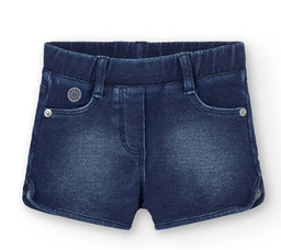 Boboli - Short en jegging pour bébé fille - Bleu jeans