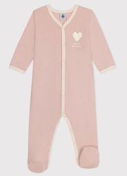 Petit Bateau - Pyjama bébé 1 pièce en coton - Rose saline