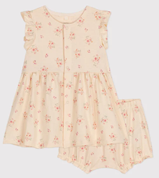 Petit Bateau - Robe et Bloomer en jersey léger bébé