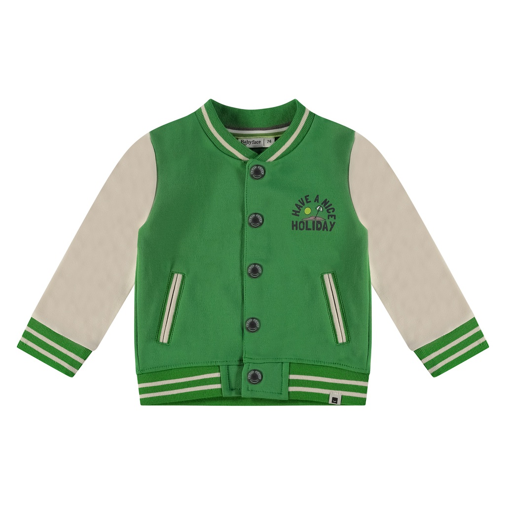 BABYFACE - Gilet bomber vert pour garçon