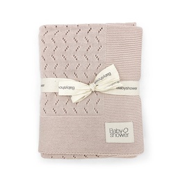 Babyshower - Couverture tricot - Classic Nude