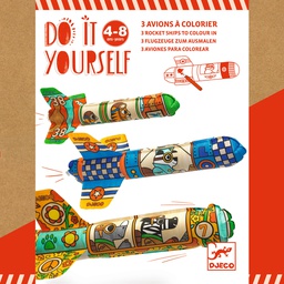 DJECO - Do It Yourself - 3 Avions à colorier