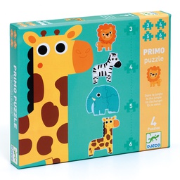 DJECO - Puzzles Primo - Dans la jungle - 2 ans +