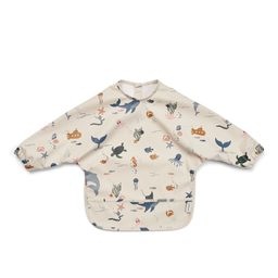 [5715493468064] LIEWOOD - Bavoir Merle avec poche avant -Sea Creature / Sandy