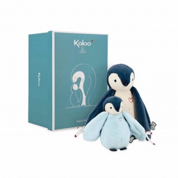 Kaloo - Peluche à câlins manchot - Bleu