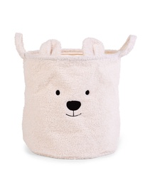 Childhome - Panier de Rangement 40x40x40 - Teddy - Ecru