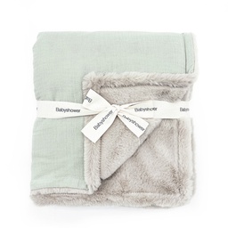 Babyshower - Couverture Polaire Large - Sage Powder