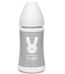 Suavinex - Biberon Premium 270 ml - Rabbit Stripes