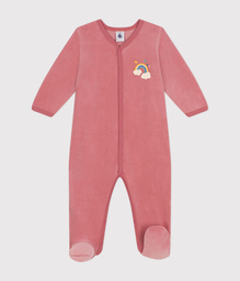 Petit Bateau - Pyjama en velours bébé - Arc-en-ciel