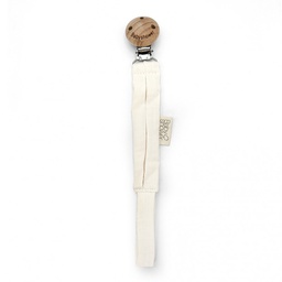 [WOODIVO] Babyshower - Attache-tétine Wood - Ivory Powder