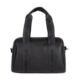 [CWMCSLBL] Childhome - Sac à langer Mommy Club - Cuir Vegan - Noir