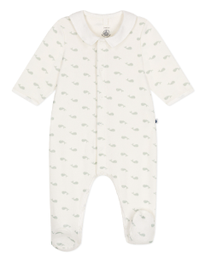 Petit Bateau - Pyjama Dors Bien en velours - Baleine