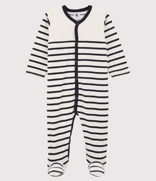 Petit bateau - Pyjama en velours - rayé