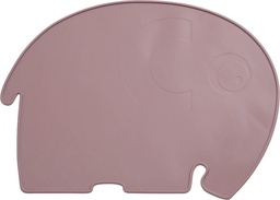 Sebra - Set de table en silicone éléphant - Mauve