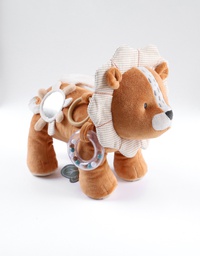 Noukie's - Peluche d'activités Babou en Veloudoux® et mousseline, caramel