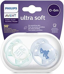 Avent - Tututes Ultra Soft 0-6M - Bleu