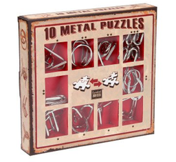 Eureka! - 10 Metal Puzzles - Rouge