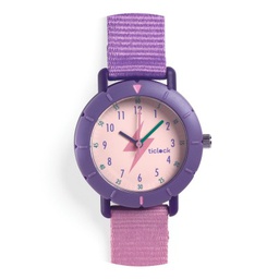 Ticlock by DJECO - Montre Sport - Purple Flash