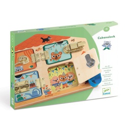 DJECO - Jeu de manipulation Cabanalock - 3 ans +