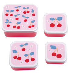 A Little Lovely Company - Coffret déjeuner et goûter - Cerises