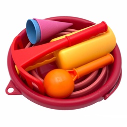 [970245] Schildkröt - Ensemble de jouets de sable pliable 7 en 1 - rose
