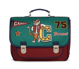 Caramel &amp; Cie - Cartable moyen - Mascotte Vert