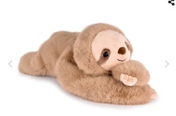 Podcoll - Peluche paresseux marron lesté - 40 cm