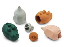 LIEWOOD - Ensemble de jeux de bain en silicone - Carolina - Dove Blue Multi Mix