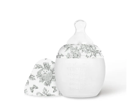 Élhée - Biberon anti-colique 150 ml - Tartine et Chocolat - &quot;Toile de Jouy&quot; Gris