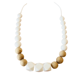 Baby Shell - Collier d'allaitement et de portage Moyen - Bo Aime White