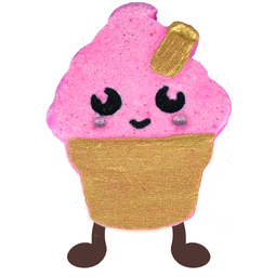 [PISLICE08] Get Fresh Cosmetics - Bombe de bain - Fizzy Rascal - Isla the Ice cream