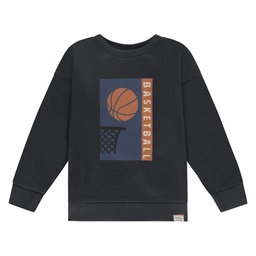 STAINS &amp; STORIES - Sweatshirt gris anthracite à motif - Garçon