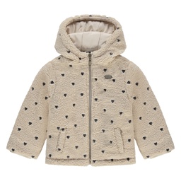 STAINS &amp; STORIES - Veste en mouton beige et coeur