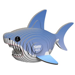 Eugy - Animal en 3D à monter soi-même - carton biodégradable - Requin