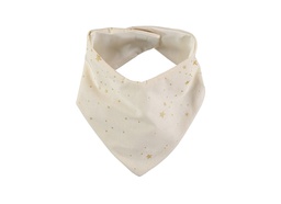 Nobodinoz - Bavoir Bandana Lucky Bib - Gold Stella Natural