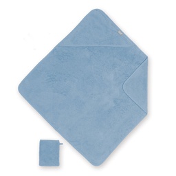 Bemini - Cape de bain - 90x90 cm -  bleu minéral terry
