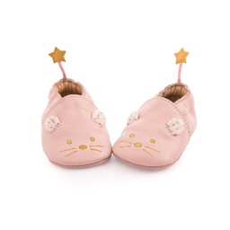 [667012] Moulin Roty - Chaussons Souris Rose - Il était une fois - 6-12 Mois