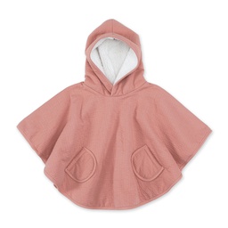 [383CADUM84HU] Bemini - Poncho de Voyage 9-36m  Tetra jersey + Teddy - Bambi