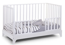 Childhome - Lit Bébé Evolutif  + Cadre - 70x140 cm - MDF Bois - Blanc