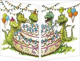 Sophie Turrel - Carte anniversaire - Dragons