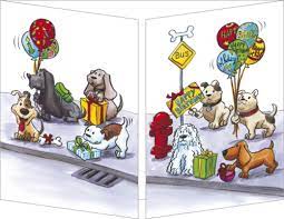 Sophie Turrel - Carte anniversaire - Chiens