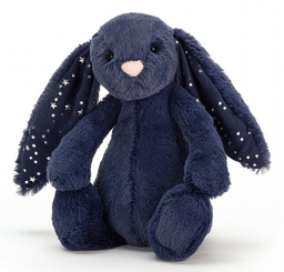 Jellycat - Peluche lapin gris avec étoiles - Small