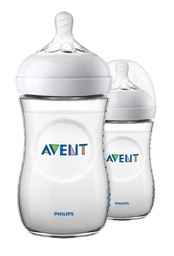 Avent - Biberon 3.0 Natural Response - 260 ml - plastique - 2 Pièces