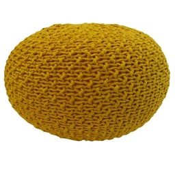 Pericles – Pouf Tricot – Ocre