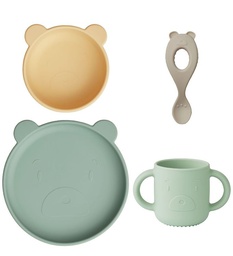 LIEWOOD - Ensemble  en silicone Mr Bear - Sandy Multi Mix