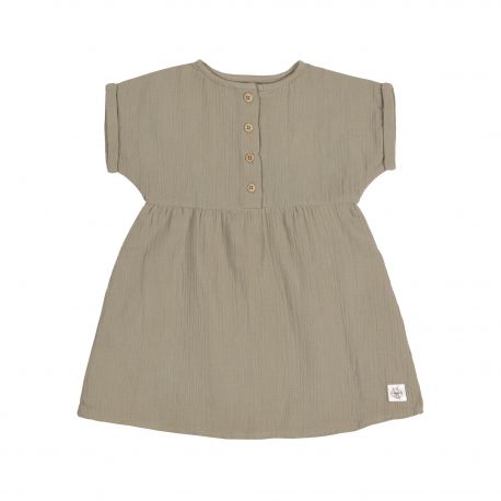 Lassig - Robe muslin gots - Olive