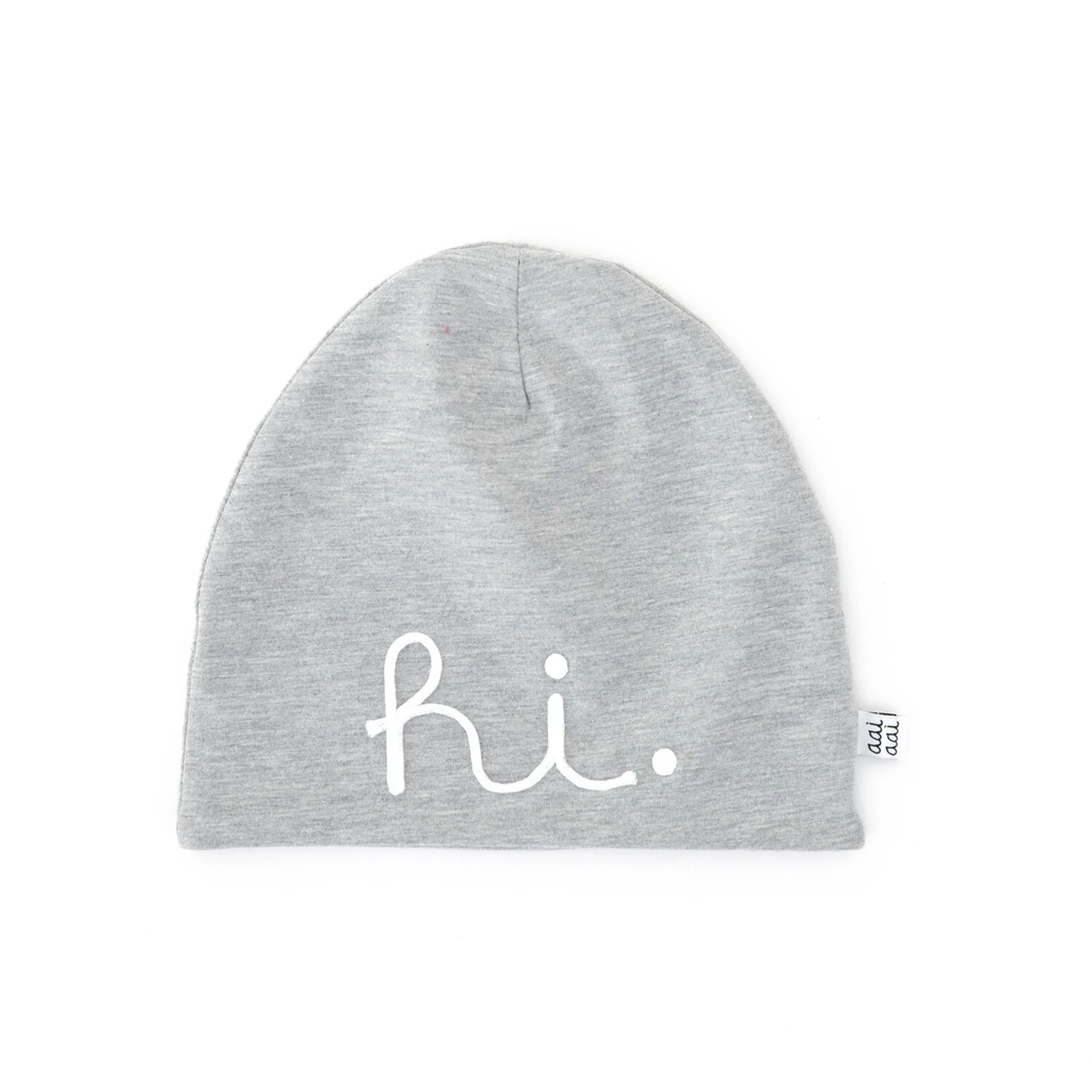 Aai Aai – Bonnet en coton – Gris chiné