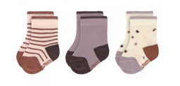 Lassig - Lot de 3 Chaussettes Tiny Farmer Lilas - 1/2 ans